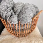 60% Sibīrijas haskija suns 40% aitas vilna PELĒKI 1kg