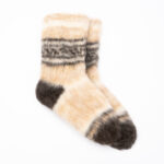 Looduslikud 100% koeravillased kollased sokid