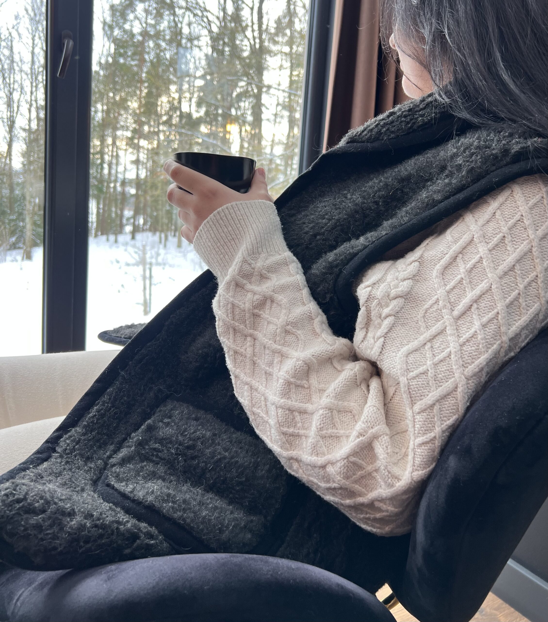 Meriinovillane vest tumehall 'UNISEX'