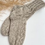 Looduslikud lamba - koera villased sokid KÄSITÖÖTUD