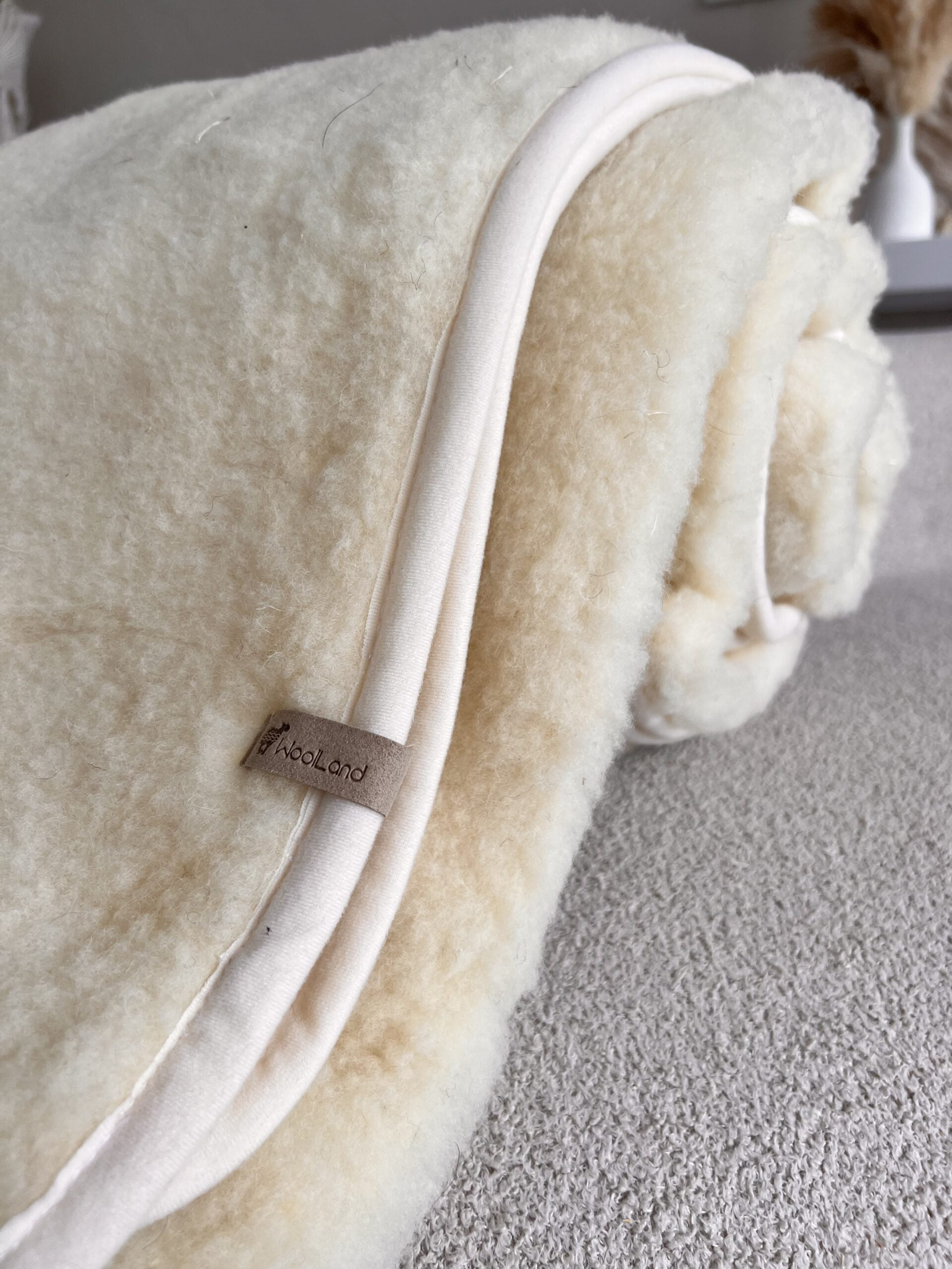 Woolland Natural 100% meriinovillast kerge tekk - ruuduline