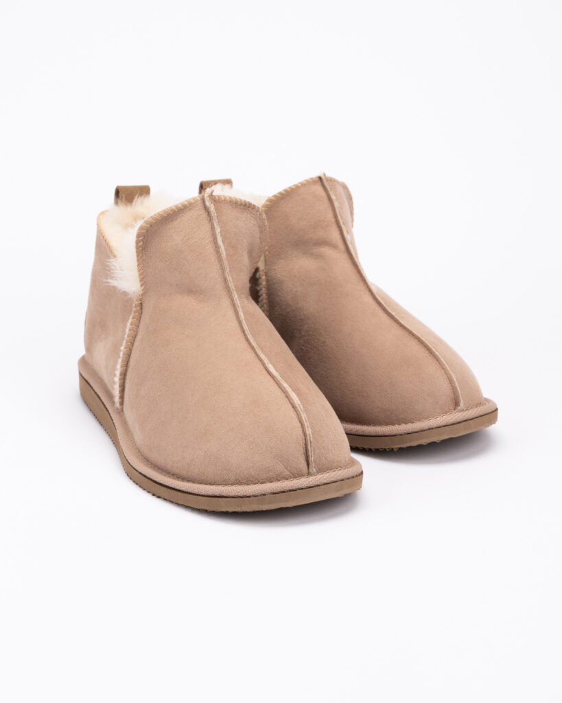 WoolLando meeste ehtsast karusnahast mokkast pruunid lambanahksaapad 'UNISEX'