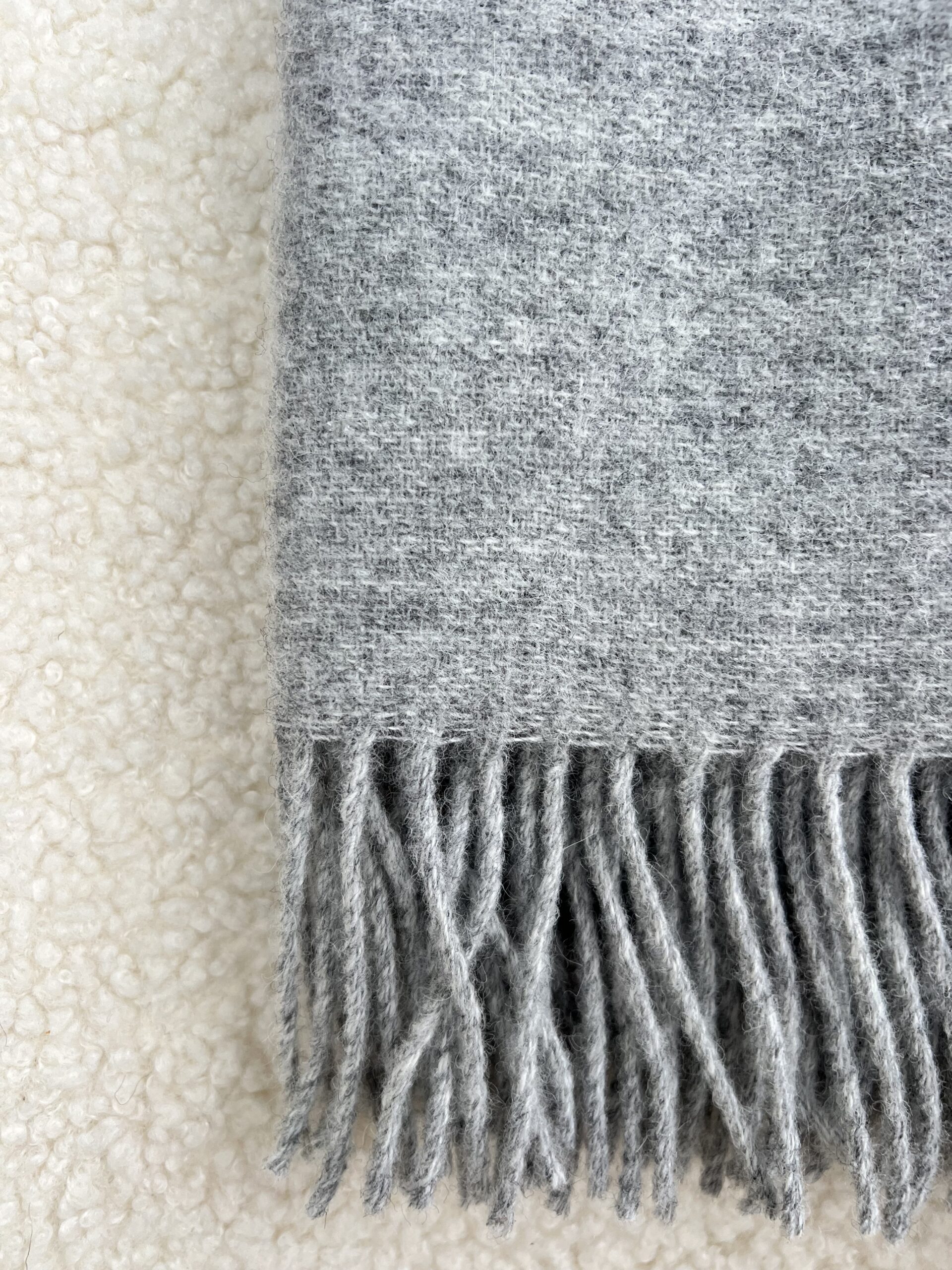 Woolland NEW ZEALAND Luxury 100% villane ruuduline LIGHT GREY (helehall)