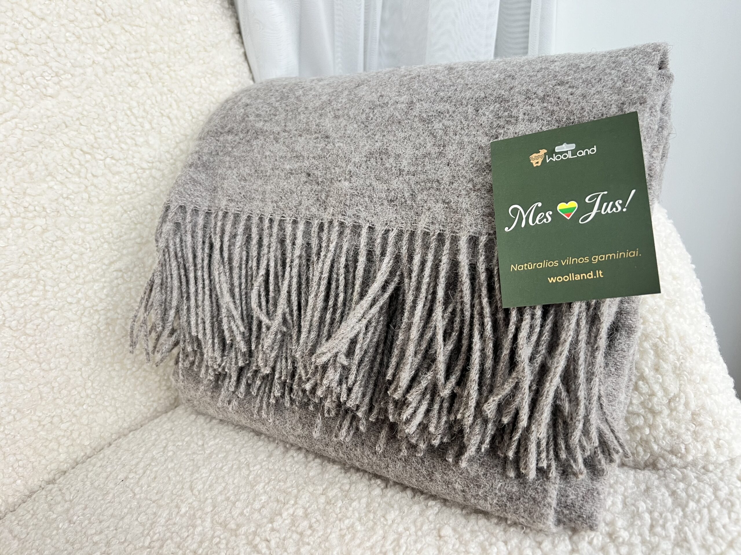 Woolland NEW ZEALAND Luksuslik 100% villane ruuduline BROUANE