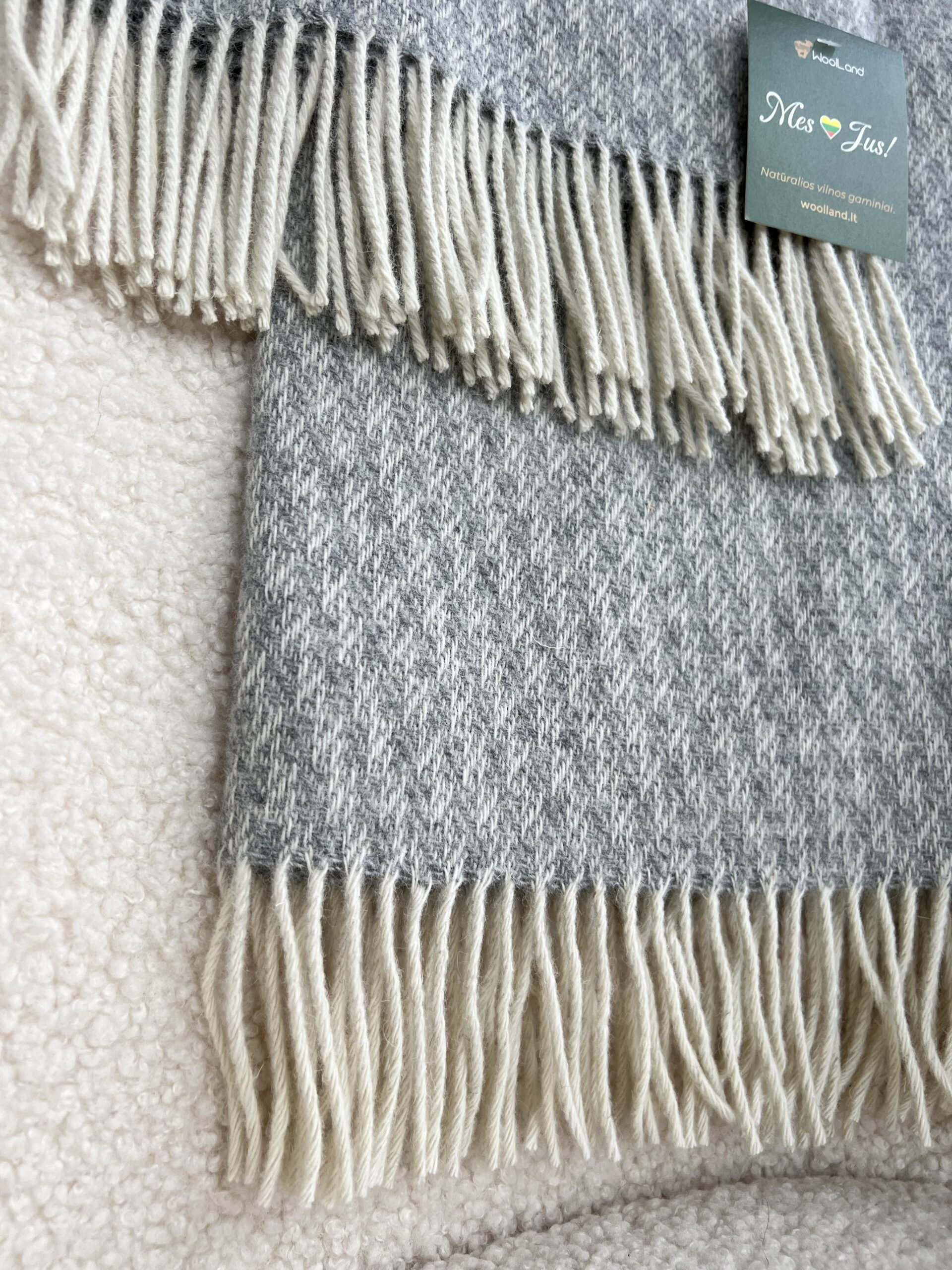 Woolland NEW ZEALAND Luksuslik 100% villane ruuduline muster