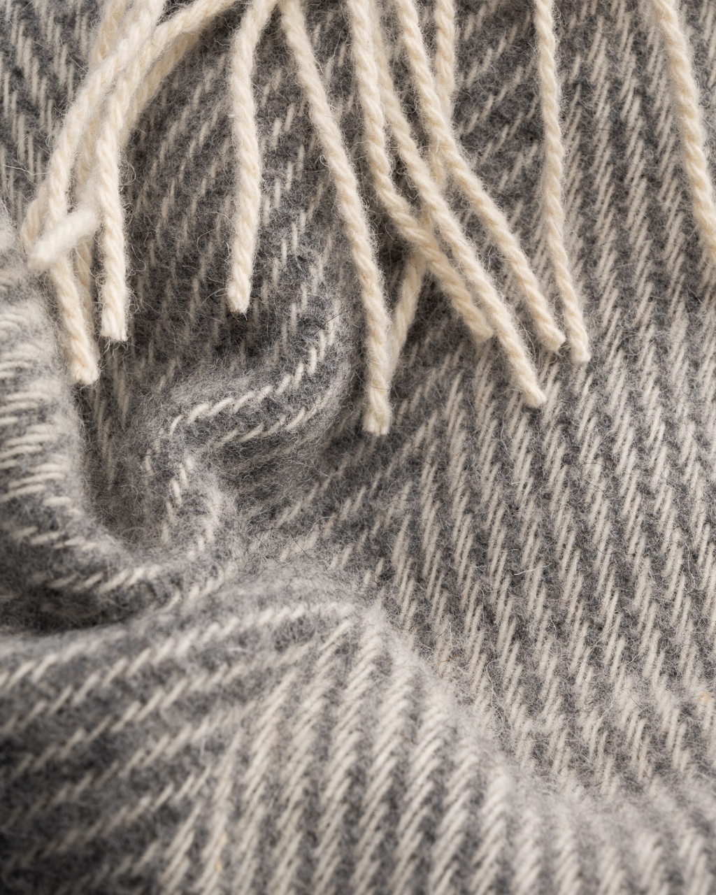 Woolland UUS-MEREMAA Luksuslik 100 % Villapleed TRIIBUTUD HELEHALL