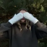 Naiste valged angoravillased labakud ALBA