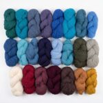 Värviliste lambavilla lõngade komplekt 10 kg, WoolLando