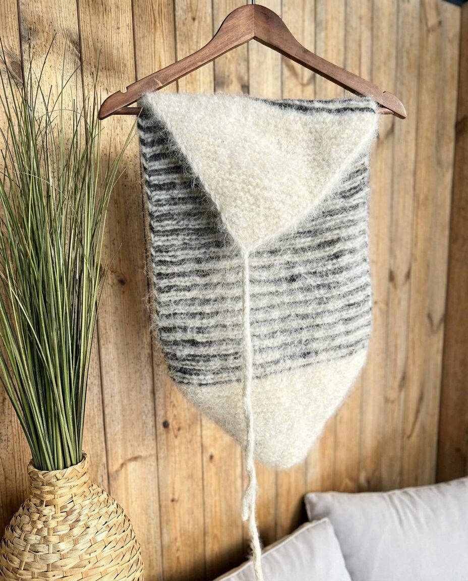 100% Siberi haskii koeravilla triibulised vöökott – WoolLando