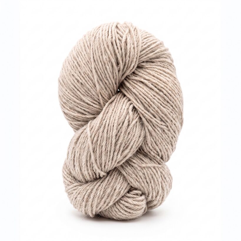 50% lambavill, 50% koervaill lõng 1 kg – PRUUN, WoolLando