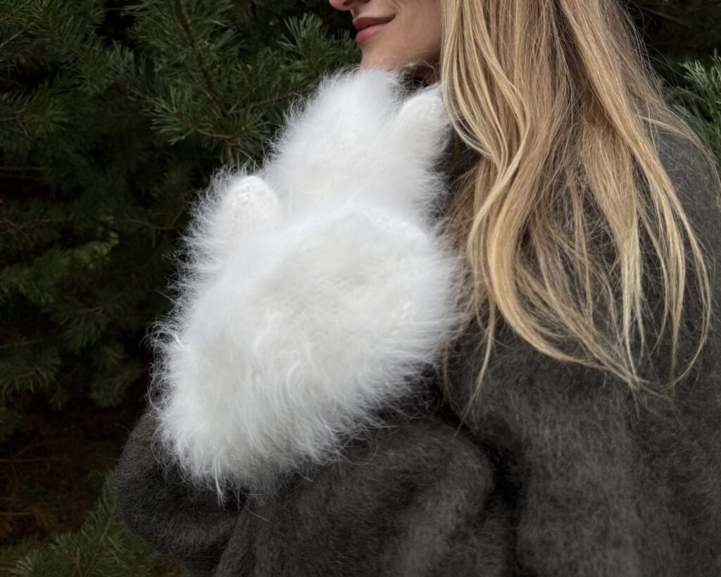 100% angoraküüliku villa PREMIUM kindad – WoolLando