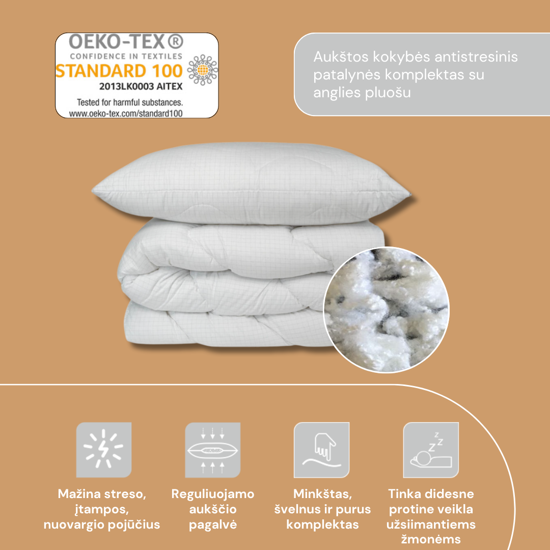 Stressivastane voodipesu komplekt süsinikukiuga CARBON 350 g/m²
