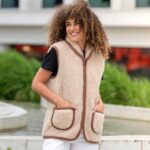 Pruun merinovillane vest "unisex", WoolLando