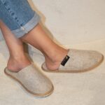 Beeži vilditud sussid BEIGE, WoolLando