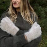 Naiste angooravilla kindad RUSVOS, WoolLando