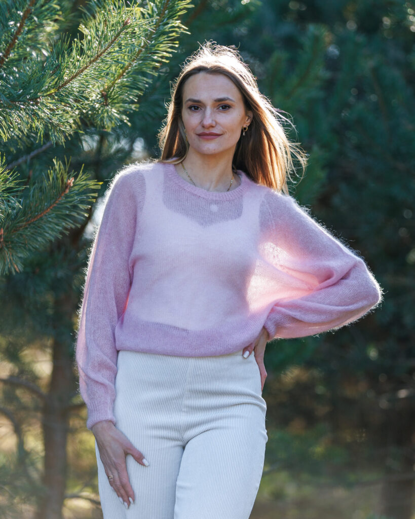 Laste moheerne kampsun ROSE PINK