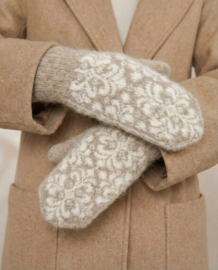 Naiste meriino villased labakindad SNOWFLAKE, WoolLando