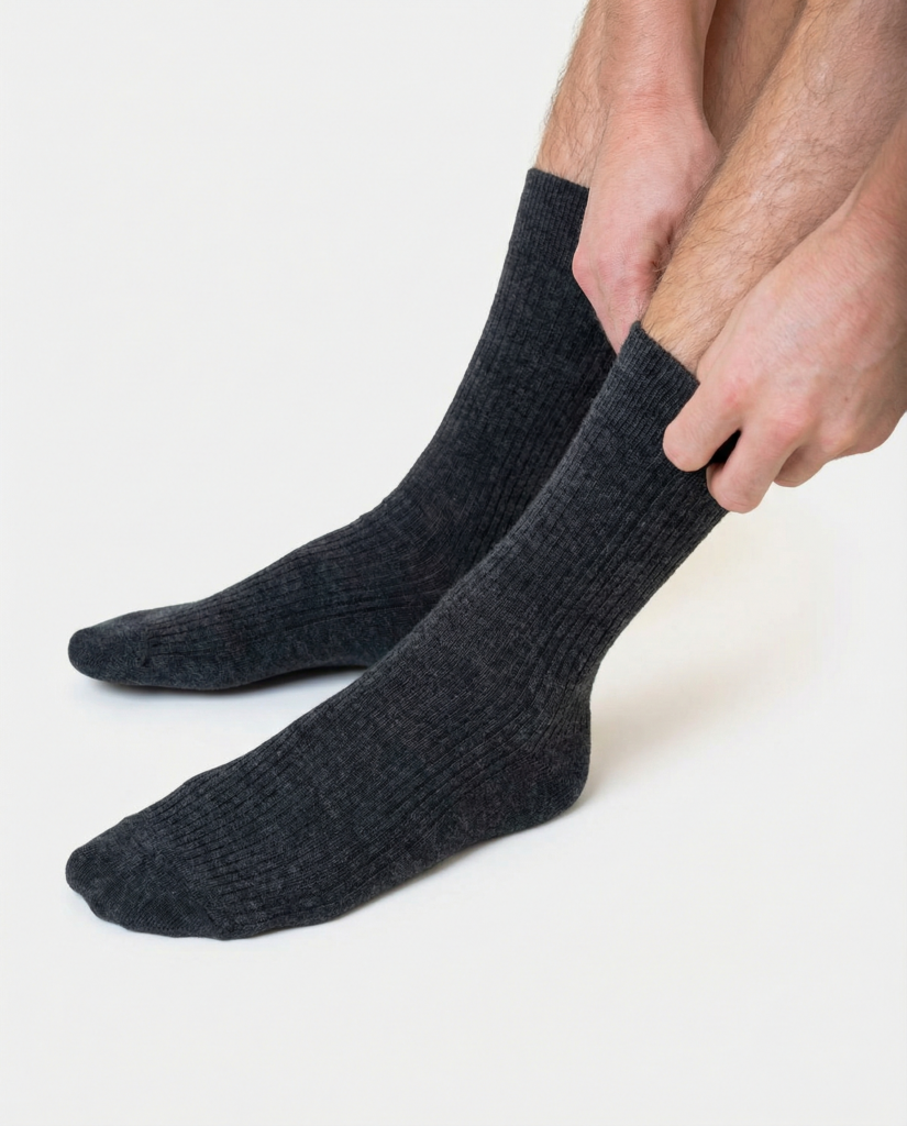 Mustad meriino villased sokid, WoolLando