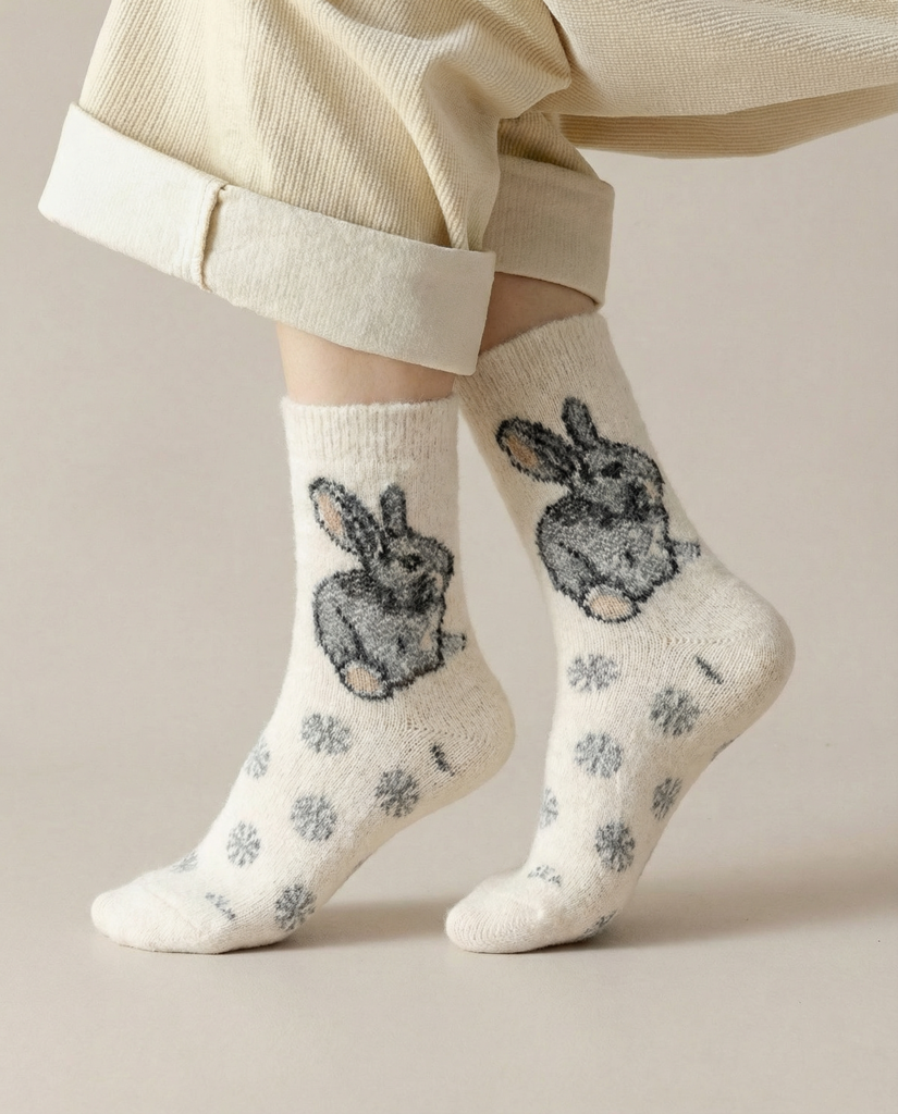 Meriino villased sokid BUNNY, WoolLando