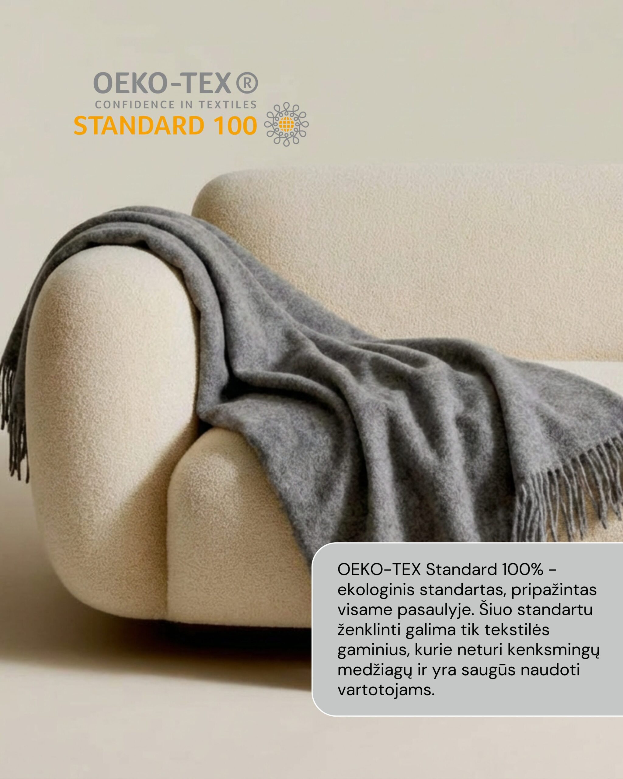 Uus-Meremaa lambavilla tekk GREY, WoolLando