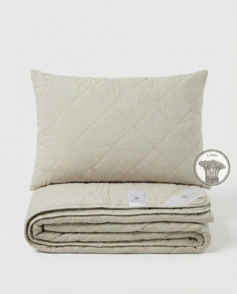 Luksuslik allergiavastane looduslik linane voodipesu komplekt LINEN 300 g/m²