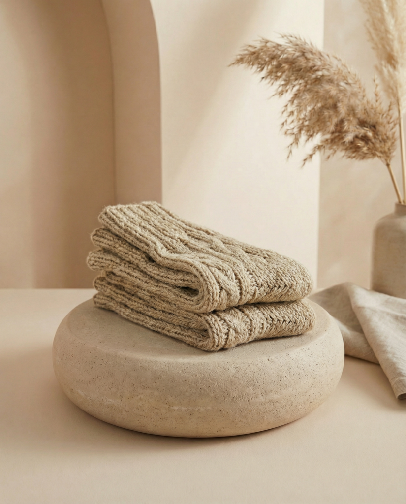 Käsitöö lamba- ja koeravilla sokid, WoolLando