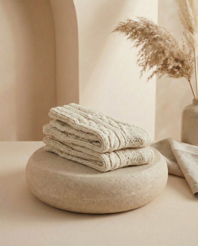 Käsitsi valmistatud lamba- ja koera villa sokid GRASS, WoolLando