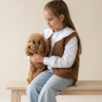 Laste kaamelvillane vest, WoolLando