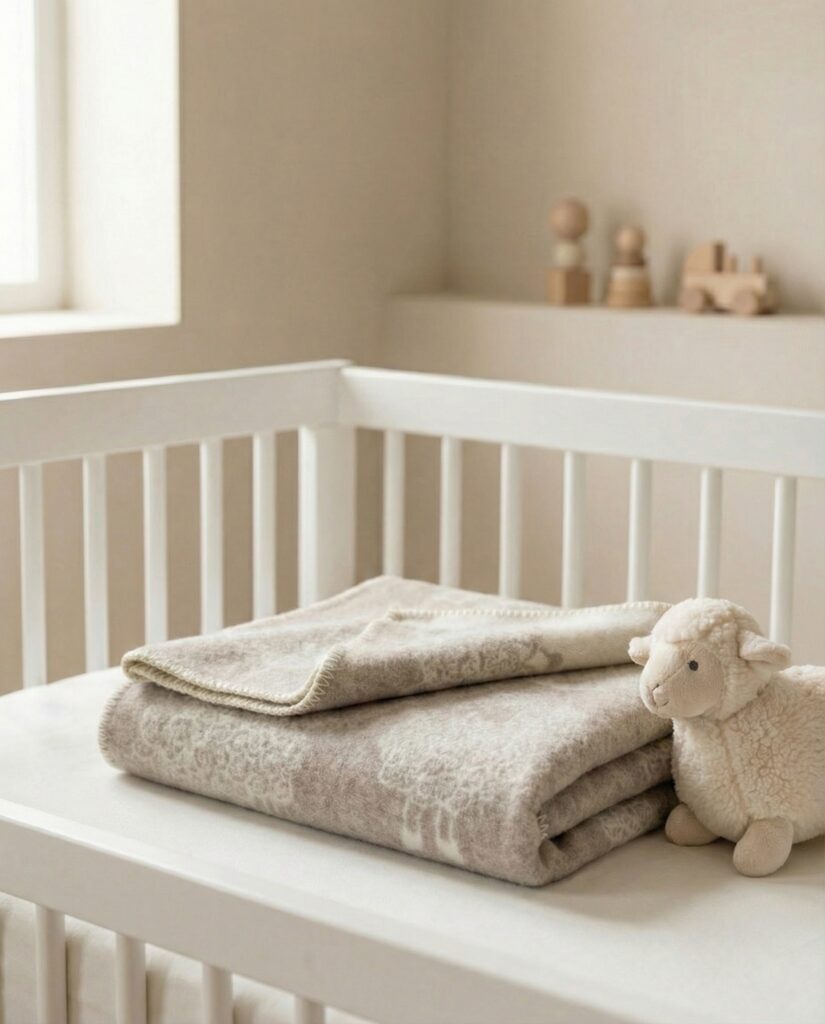 Laste kreemjad villa tekk LITTLE SHEEP