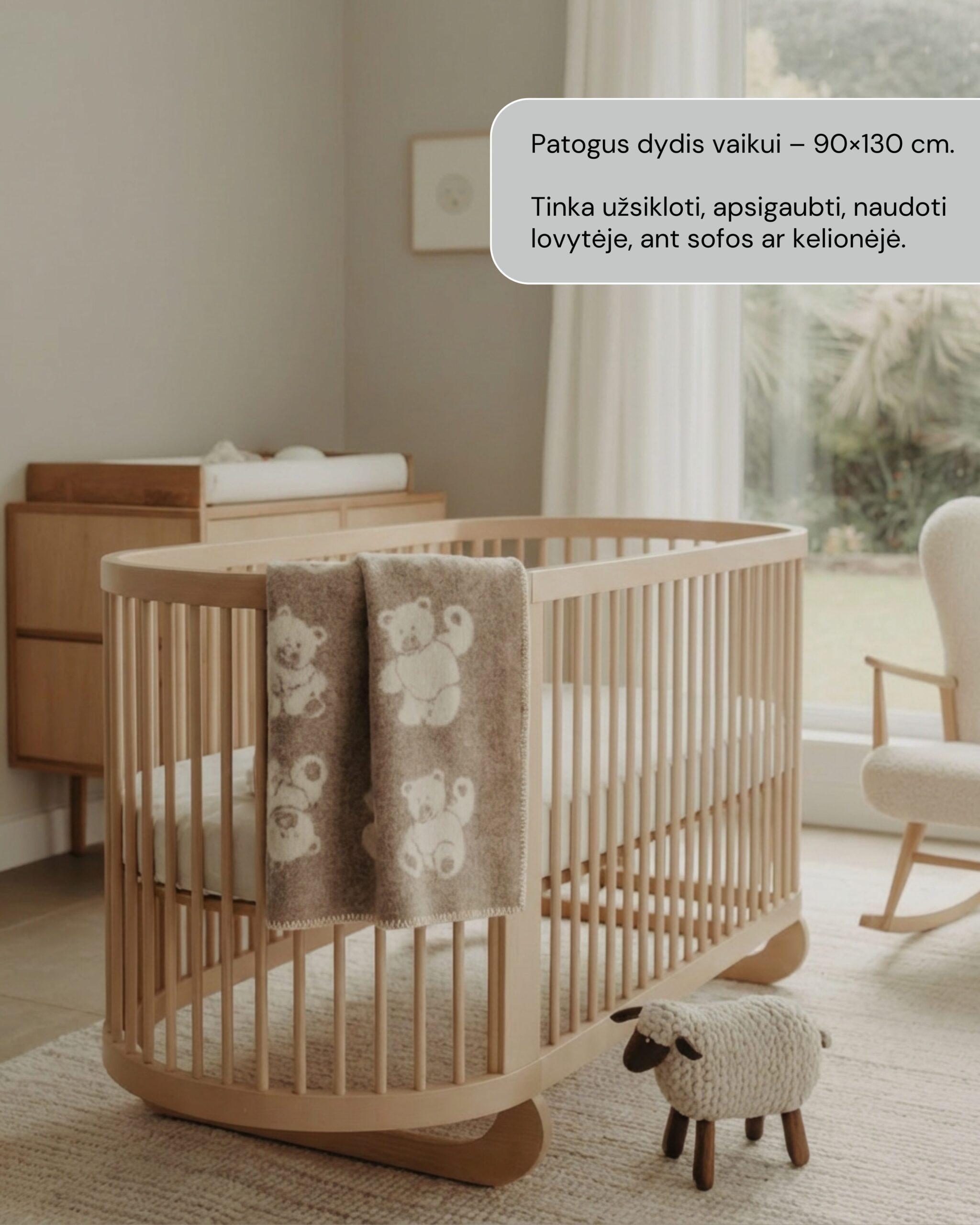 Laste pruun villa tekk TEDDY BEAR