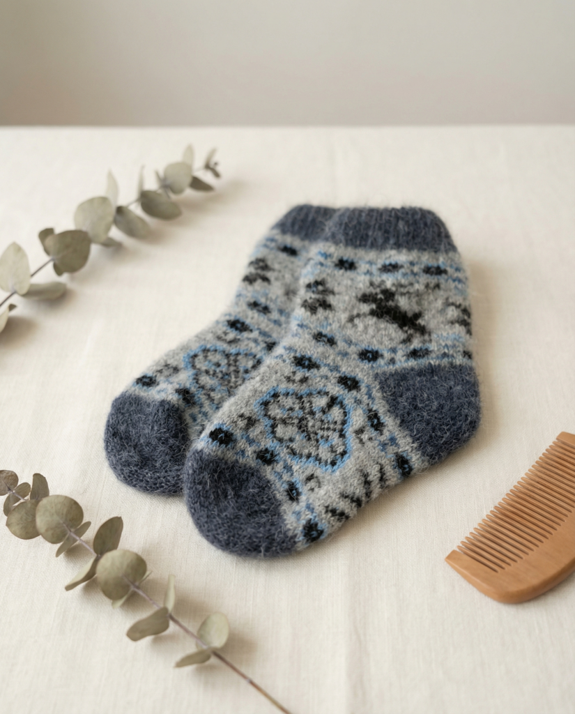 Laste merinovillased sokid BLUE DEER, WoolLando