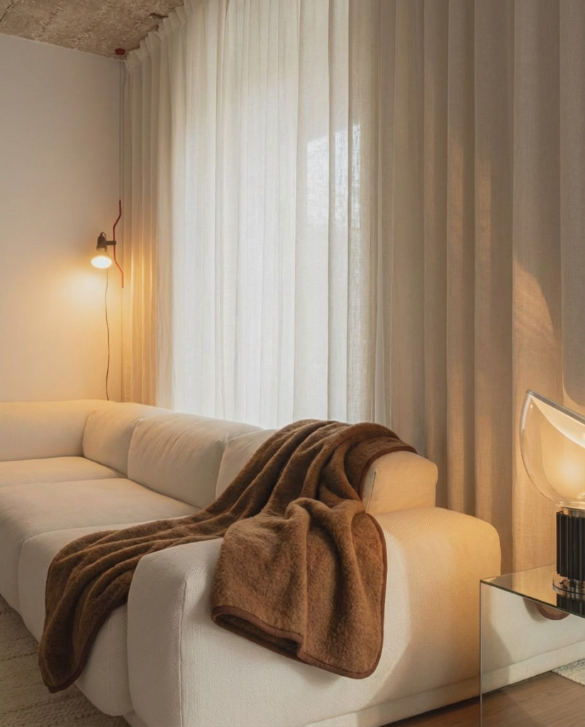 Kerge kaamelvillane tekk-pleed, WoolLando