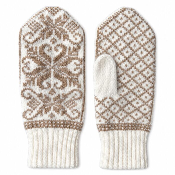Naiste meriinovillased labakindad WHITE SNOWFLAKE, WoolLando