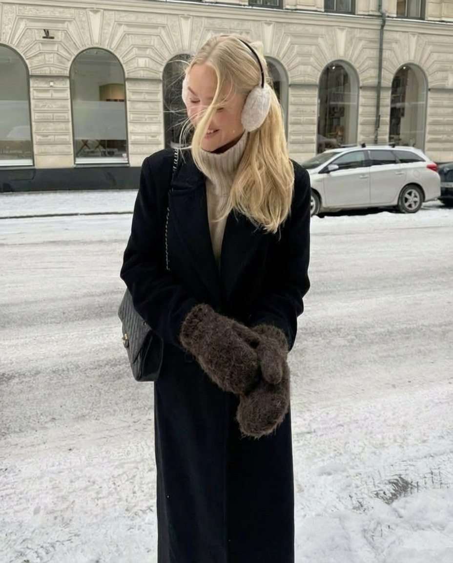 Tumepruunid 100% koervillased labakindad 