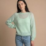 Laste moheerne kampsun LIGHT GREEN
