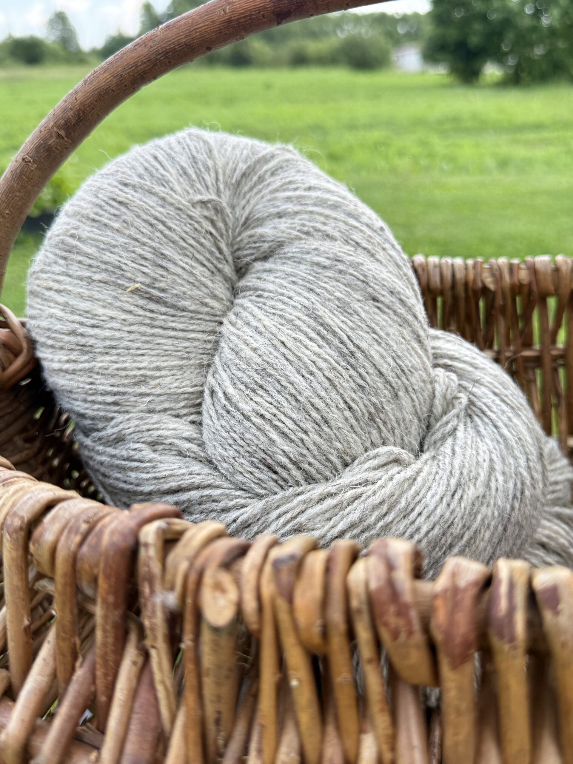 50% koera villa / 50% lambavilla lõng 1 kg – LIGHT GREY, WoolLando