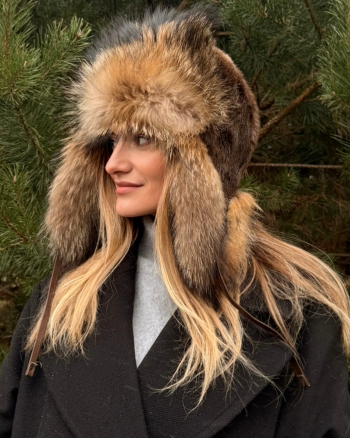 Loodusliku rebasekarusnahast müts LUNA