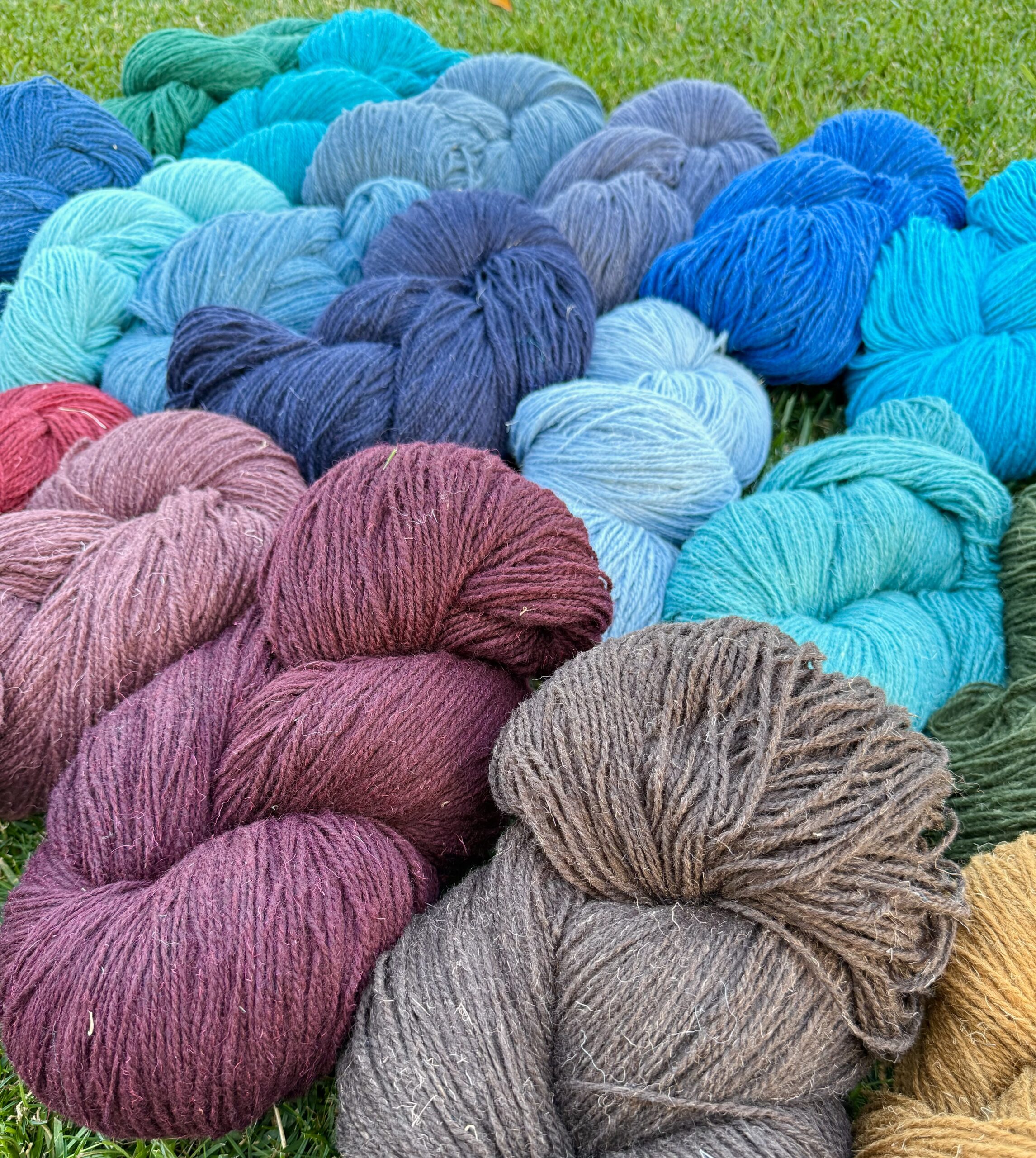 Värviliste lambavilla lõngade komplekt 10 kg, WoolLando
