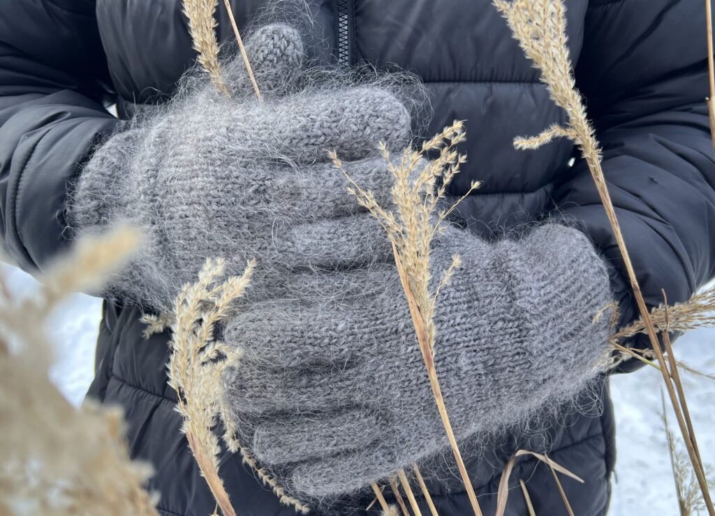 Meeste angoravillased sõrmikindad – GRAFIIT, WoolLando