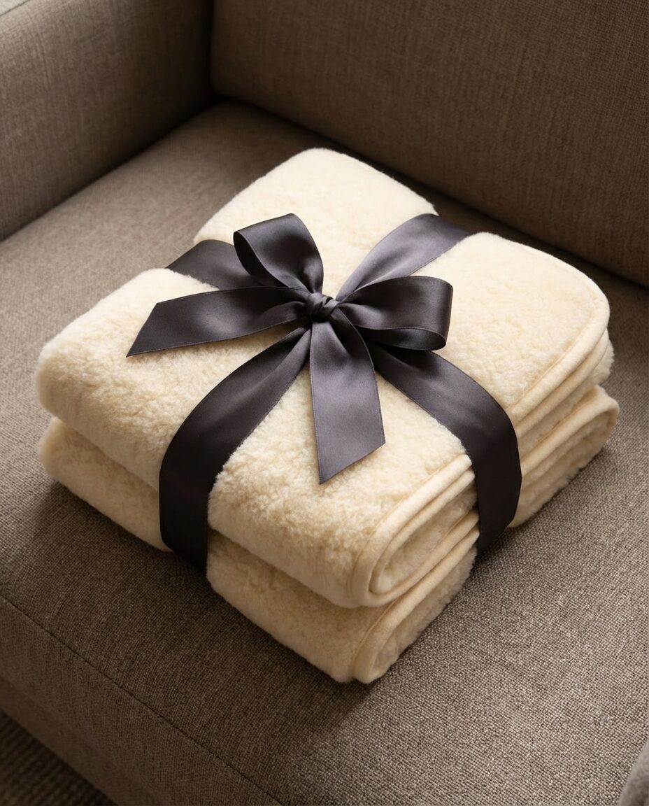 Laste 100% merinovilla kerge tekk-pleed, WoolLando