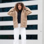 Pruun naiste tallevillane kapuutsiga jakk Zoya, Zaffiro