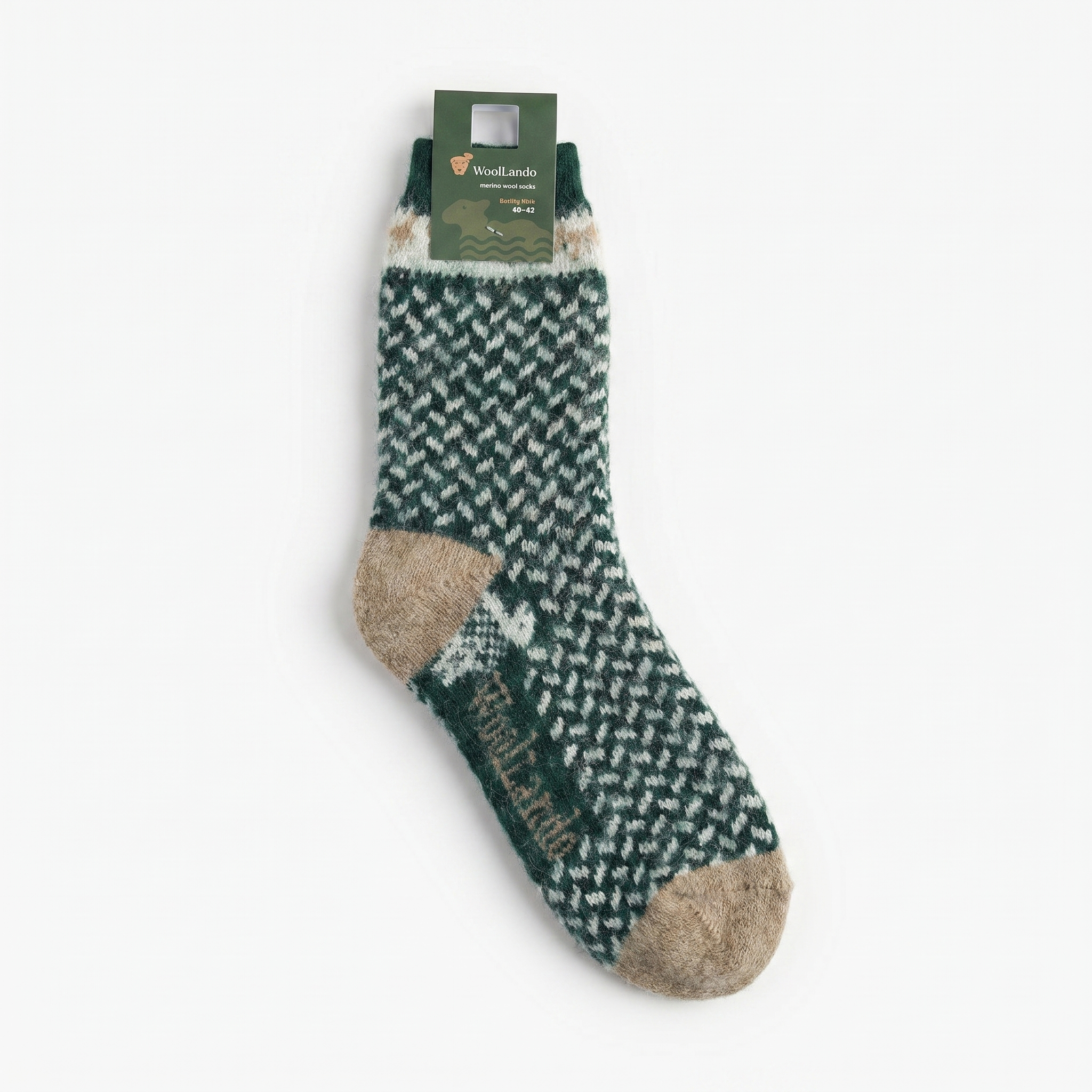 Meriinovillased sokid GREEN FOX, WoolLando