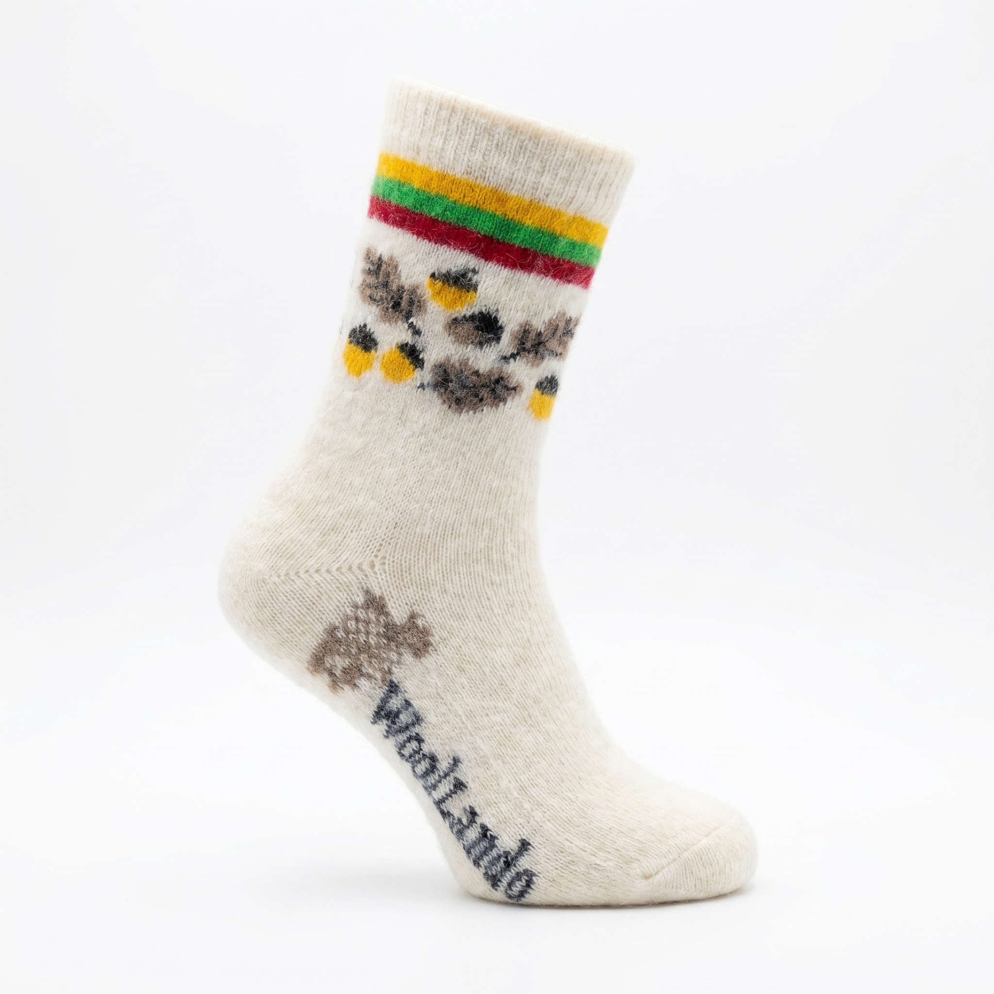 Meriinovillased sokid WHITE ACORN, WoolLando