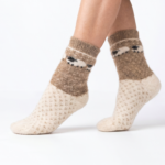 Meriinovillased sokid WHITE SHEEP, WoolLando