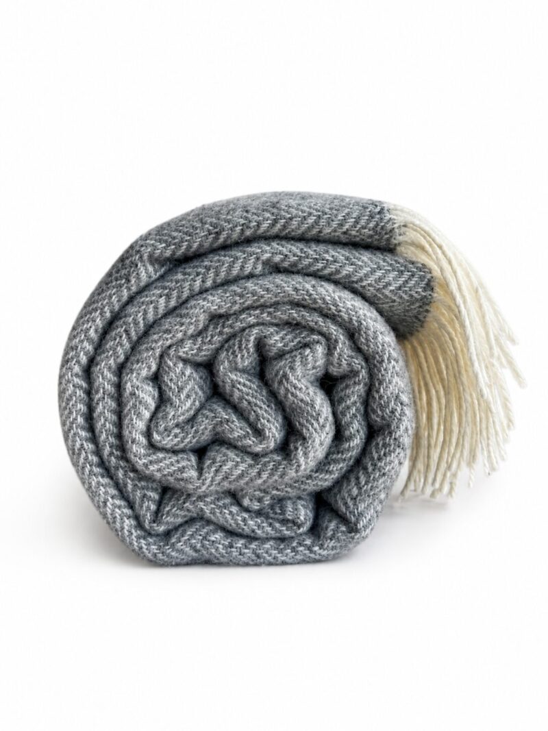 Uus-Meremaa lambavillane tekk GREY HERRINGBONE, WoolLando