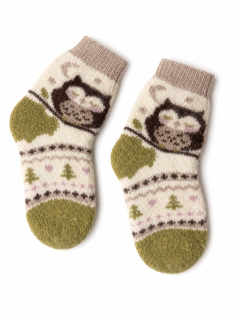 Laste merinovillased sokid OWL, WoolLando