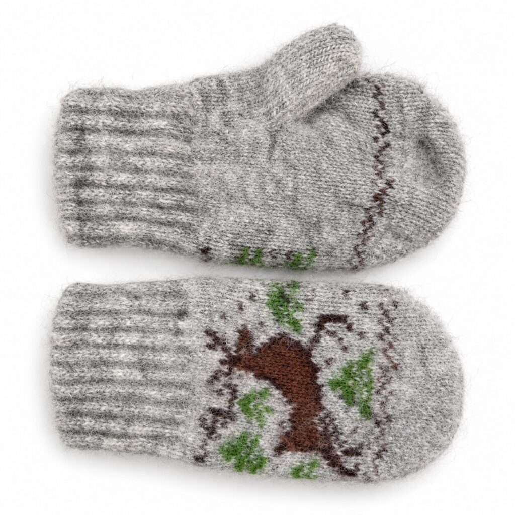 Lasten villased labakäpikud RUDOLPH, WoolLando