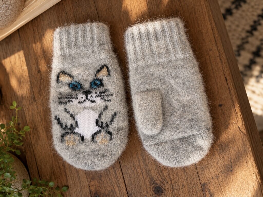 Lasten villased labakäpikud KITTEN, WoolLando